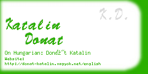 katalin donat business card